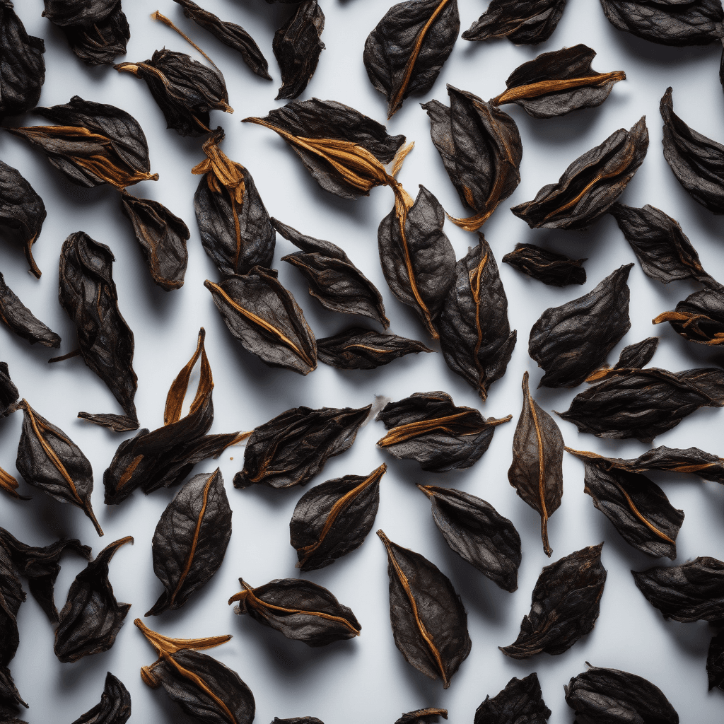 black tea leaves