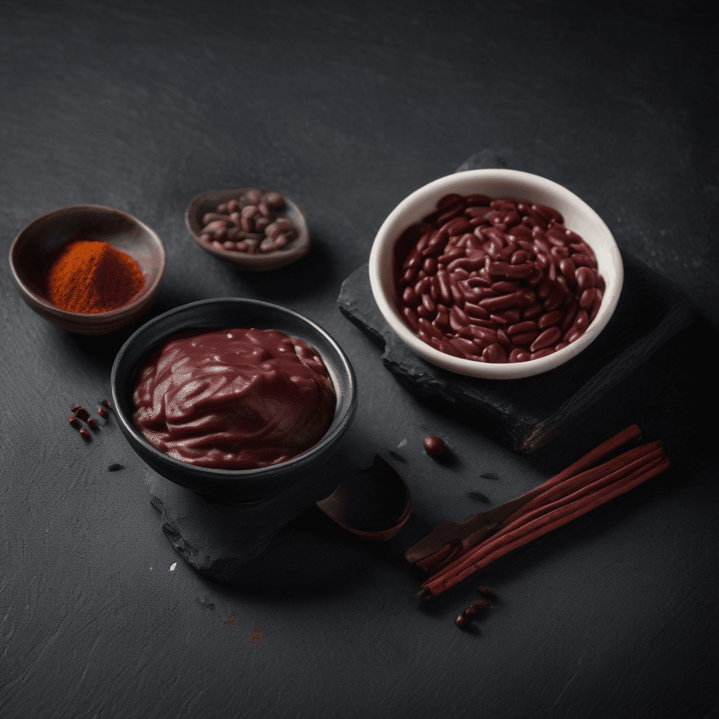 red bean paste