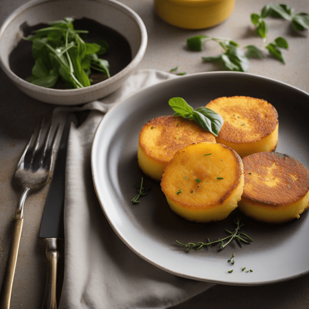 PAN-FRIED POLENTA CAKES